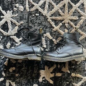 Black Leather Dr. Marten Boots.